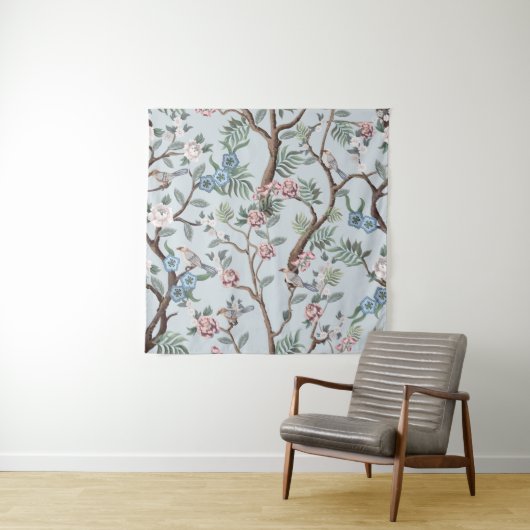 Tenture Motif sans couture en style chinoiserie avec pivoi (En situation)