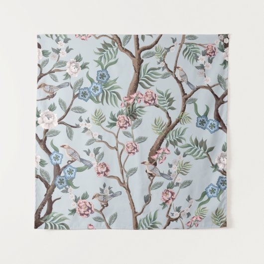 Tenture Motif sans couture en style chinoiserie avec pivoi (Devant)