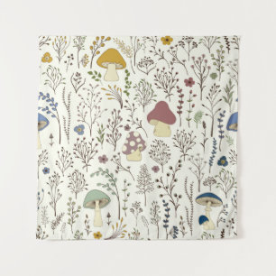 Tenture Motif sans couture. Ensemble de plantes sauvages c