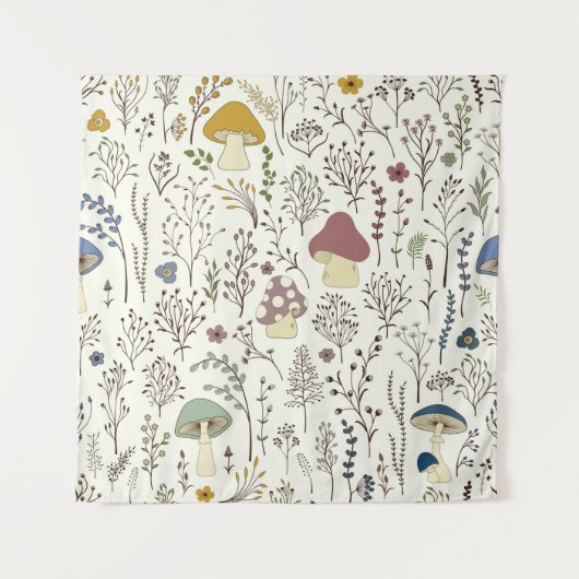 Tenture Motif sans couture. Ensemble de plantes sauvages c (Devant)