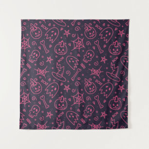 Tenture Motif sans couture épouvantable B (Style : 1)