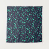 Tenture Motif sans couture Épouvantable H (Style : 1) (Devant (Horizontal))