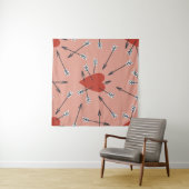 Tenture Motif sans couture fait main avec des illustration (En situation (horizontale))
