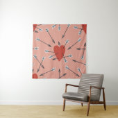 Tenture Motif sans couture fait main avec des illustration (En situation)