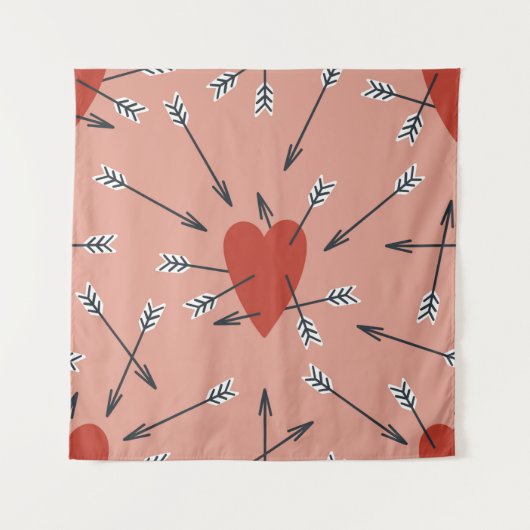 Tenture Motif sans couture fait main avec des illustration (Devant)