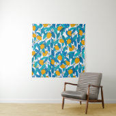 Tenture Motif sans couture. Fleur de citron. Les fleurs so (En situation)