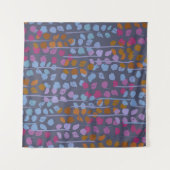 Tenture Motif sans couture fleurie stylisée. Imitation vin (Devant (Horizontal))