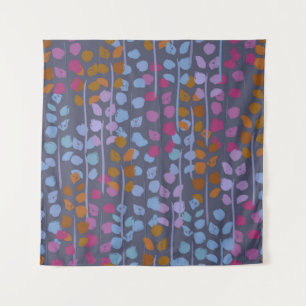 Tenture Motif sans couture fleurie stylisée. Imitation vin