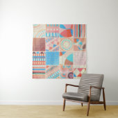 Tenture Motif sans couture. Imitation d'un motif patchwork (En situation)