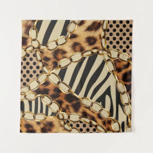 Tenture Motif sans couture Leopard Poster de animal