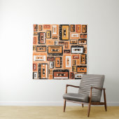 Tenture Motif sans couture rétro (En situation (horizontale))