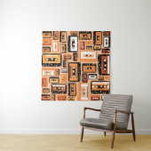 Tenture Motif sans couture rétro (En situation)