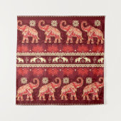 Tenture Motif sans joint avec éléphants (Devant)