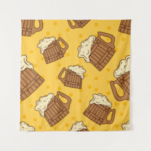 Tenture Motif sans joint avec Mugsbeer en mousse de bois,