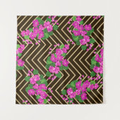 Tenture Motif sans parfum dans des fleurs douces. Dépôt (Devant (Horizontal))