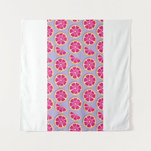 Tenture Motif sans soudure, tranches de pamplemousse avec  (Devant (Horizontal))