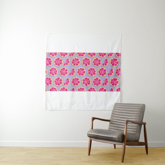 Tenture Motif sans soudure, tranches de pamplemousse avec (En situation)