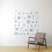 Tenture Motif Snowflake (En situation (horizontale))