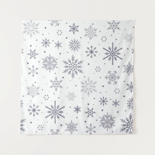 Tenture Motif Snowflake (Devant)