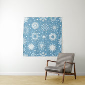 Tenture Motif Snowflake (En situation)