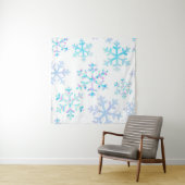 Tenture Motif Snowflake (En situation (horizontale))
