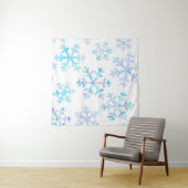 Tenture Motif Snowflake (En situation)