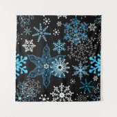 Tenture Motif Snowflake (Devant)