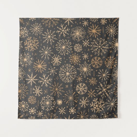 Tenture Motif Snowflake (Devant)