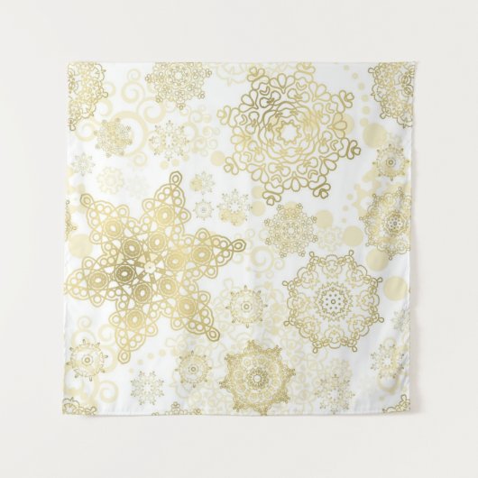 Tenture Motif Snowflake (Devant)