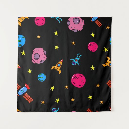 Tenture Motif spatial (Devant)