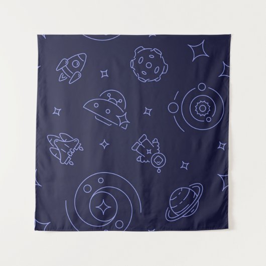 Tenture Motif spatial (Devant)