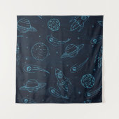 Tenture Motif spatial (Devant)