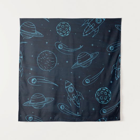 Tenture Motif spatial (Devant)