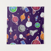 Tenture Motif spatial (Devant (Horizontal))