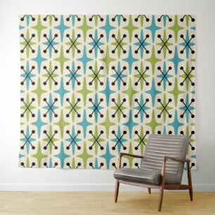 Tenture Motif Starburst moderne du milieu du siècle