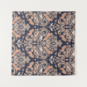 Tenture Motif symétrique sans couture dans le style Damask (Devant (Horizontal))