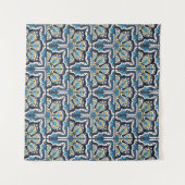 Tenture Motif Talavera. Un patchwork indien. Azulejos port (Devant (Horizontal))