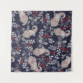 Tenture motif traditionnel indien paisley (Devant (Horizontal))