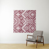 Tenture Motif transparent Aztec (En situation (horizontale))