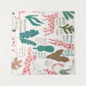 Tenture Motif transparent de la jungle (Devant (Horizontal))