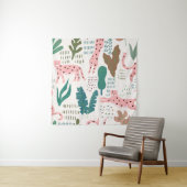 Tenture Motif transparent de la jungle (En situation)