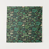 Tenture Motif transparent plante vert (Devant (Horizontal))