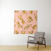 Tenture Motif transparent pour les tigres mignons (En situation (horizontale))