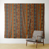 Tenture Motif tribal aztèque. (En situation (horizontale))