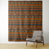 Tenture Motif tribal aztèque. (En situation)