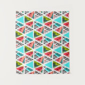 Tenture Motif tropical abstrait coloré (Devant)