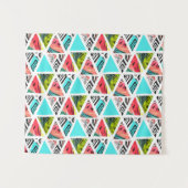 Tenture Motif tropical abstrait coloré (Devant (Horizontal))