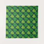 Tenture Motif tropical avec liana et feuilles monstères (Devant (Horizontal))