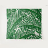Tenture Motif tropical moderne vert Palm Leaf (Devant (Horizontal))