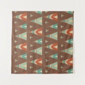 Tenture Motif turquoise de Teepee d'étape | de Geo de (Devant)